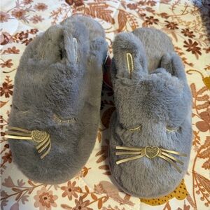 Amazon Gray Bunny Easter Slippers
